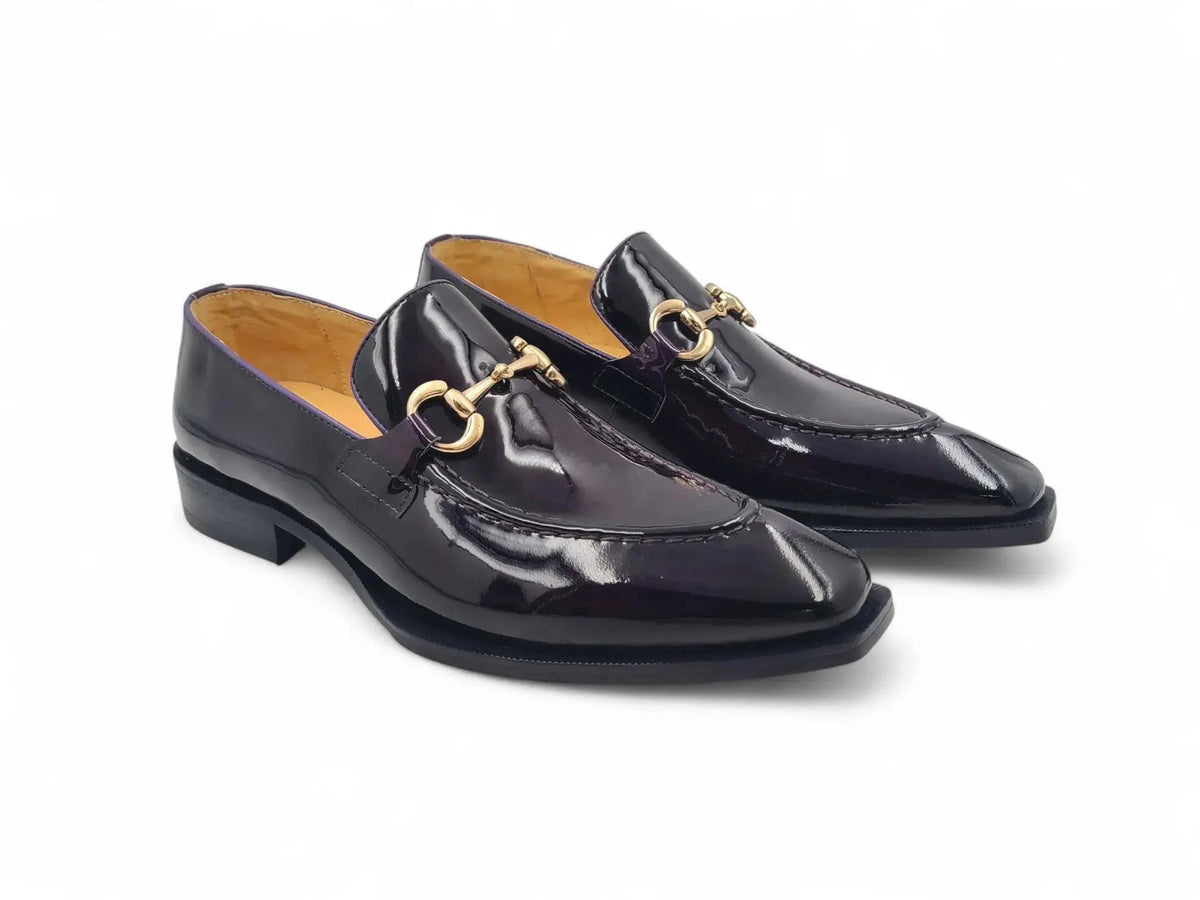 Patent Leather Buckle Loafer