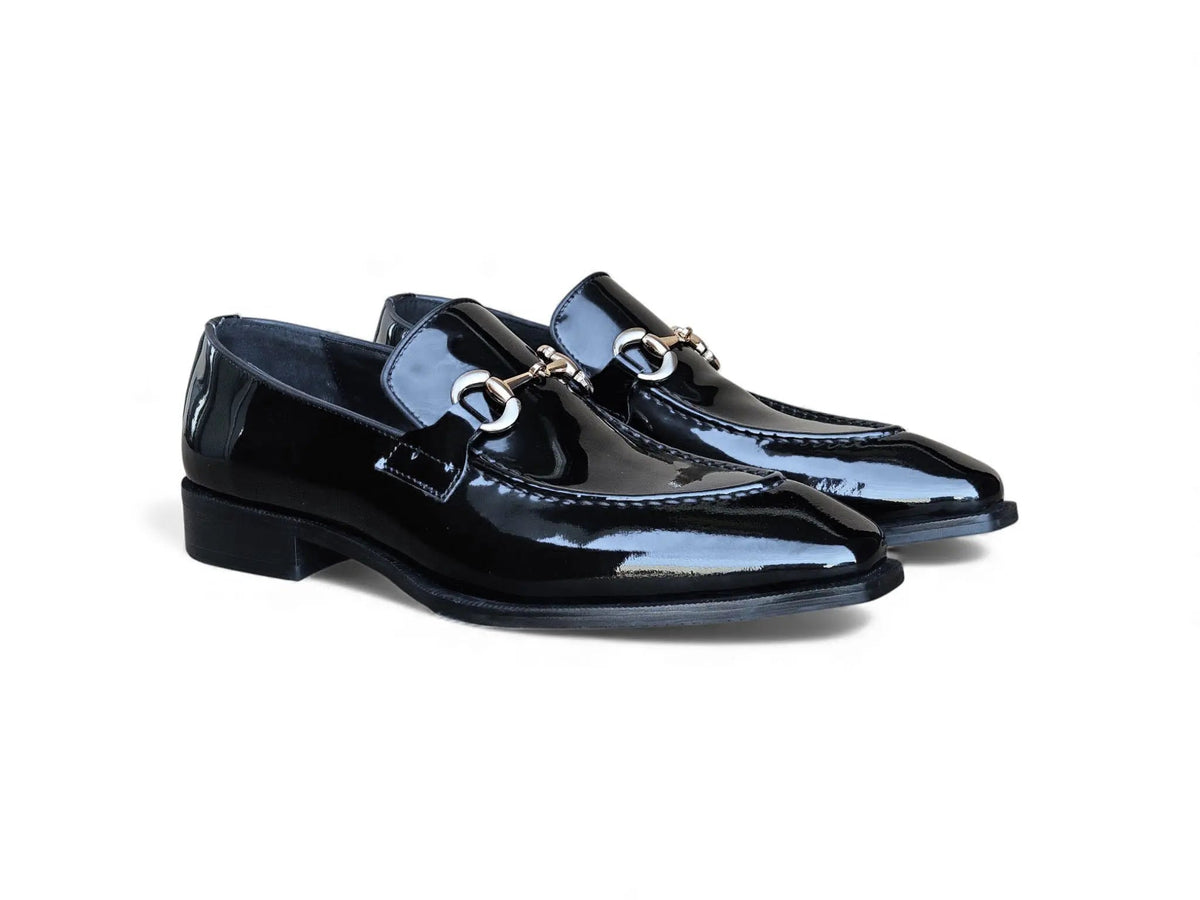 Patent Leather Buckle Loafer
