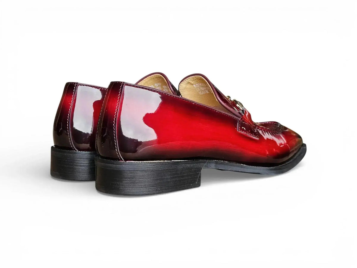 Patent Leather Buckle Loafer
