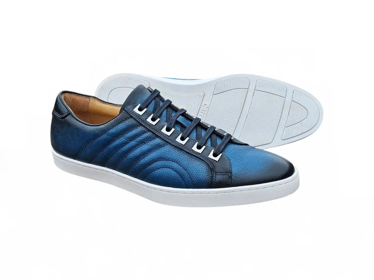 Primo Hand Burnished Leather Sneakers