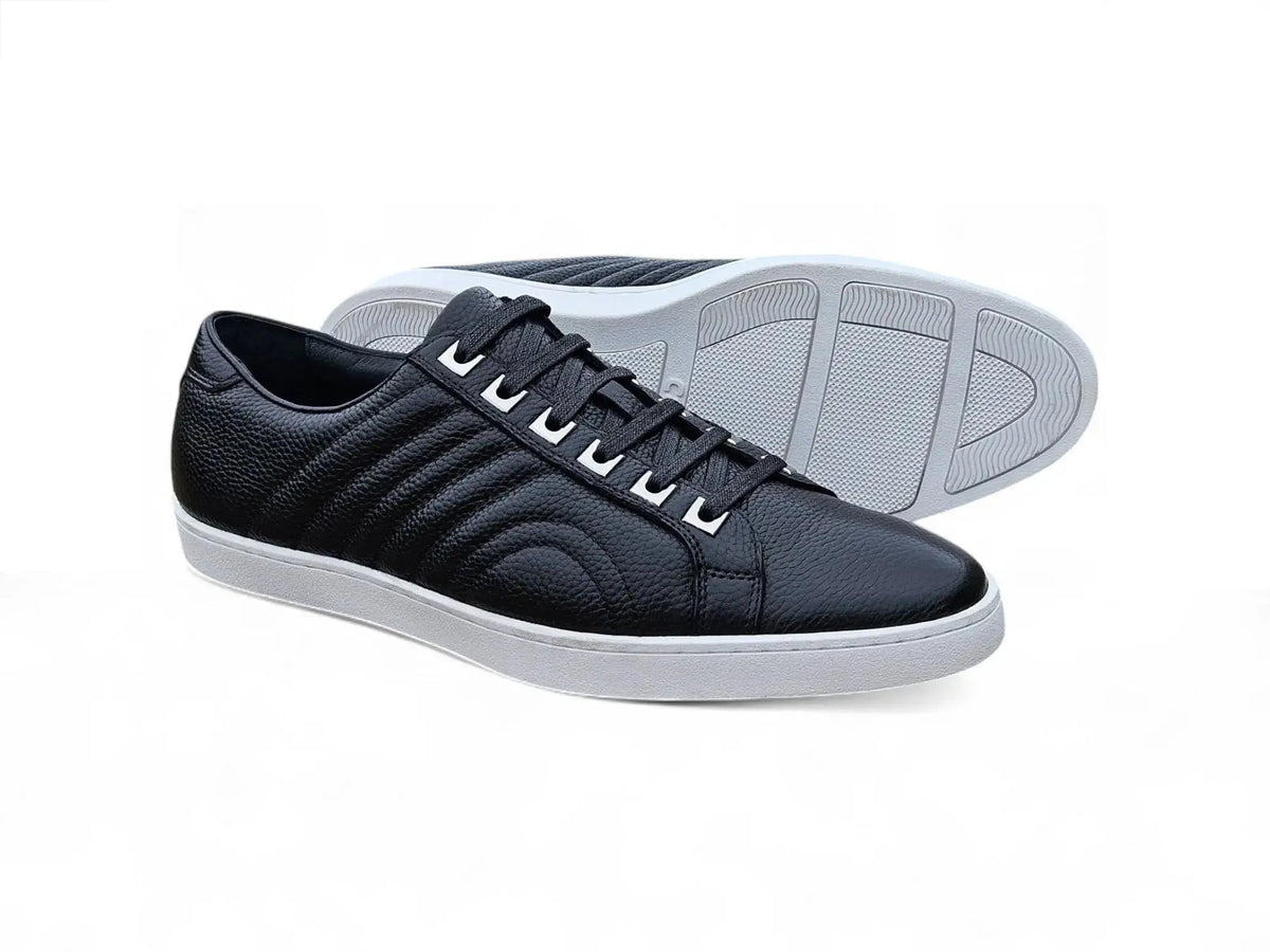 Primo Hand Burnished Leather Sneakers