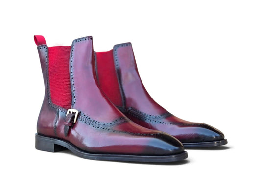 Rocco Burnished Leather Chelsea Boot