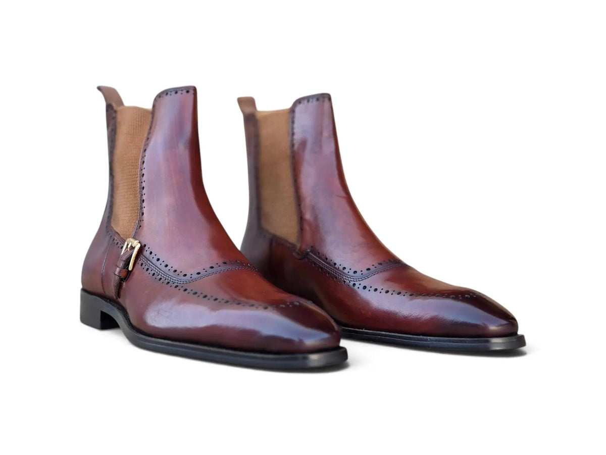 Rocco Burnished Leather Chelsea Boot