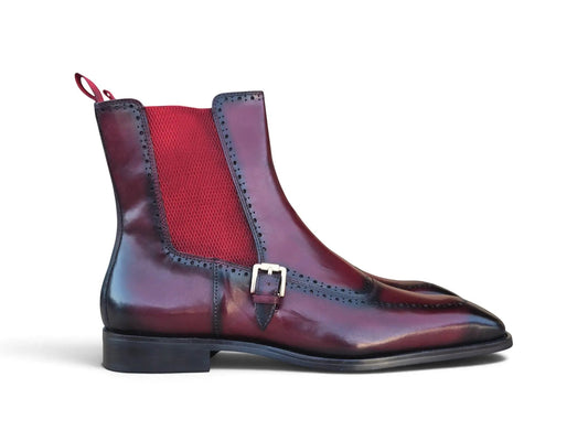 Rocco Burnished Leather Chelsea Boot