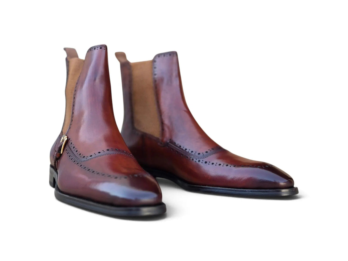 Rocco Burnished Leather Chelsea Boot