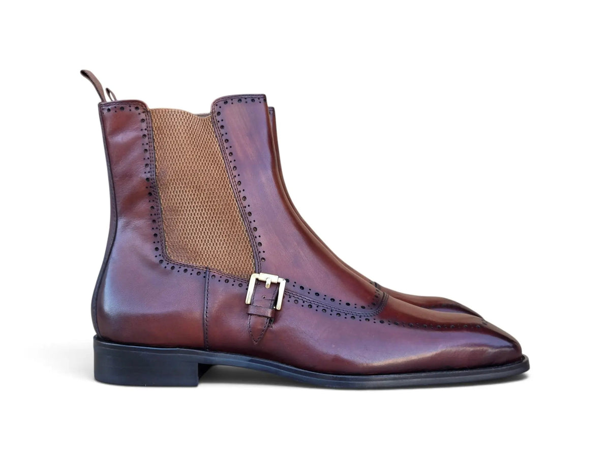Rocco Burnished Leather Chelsea Boot