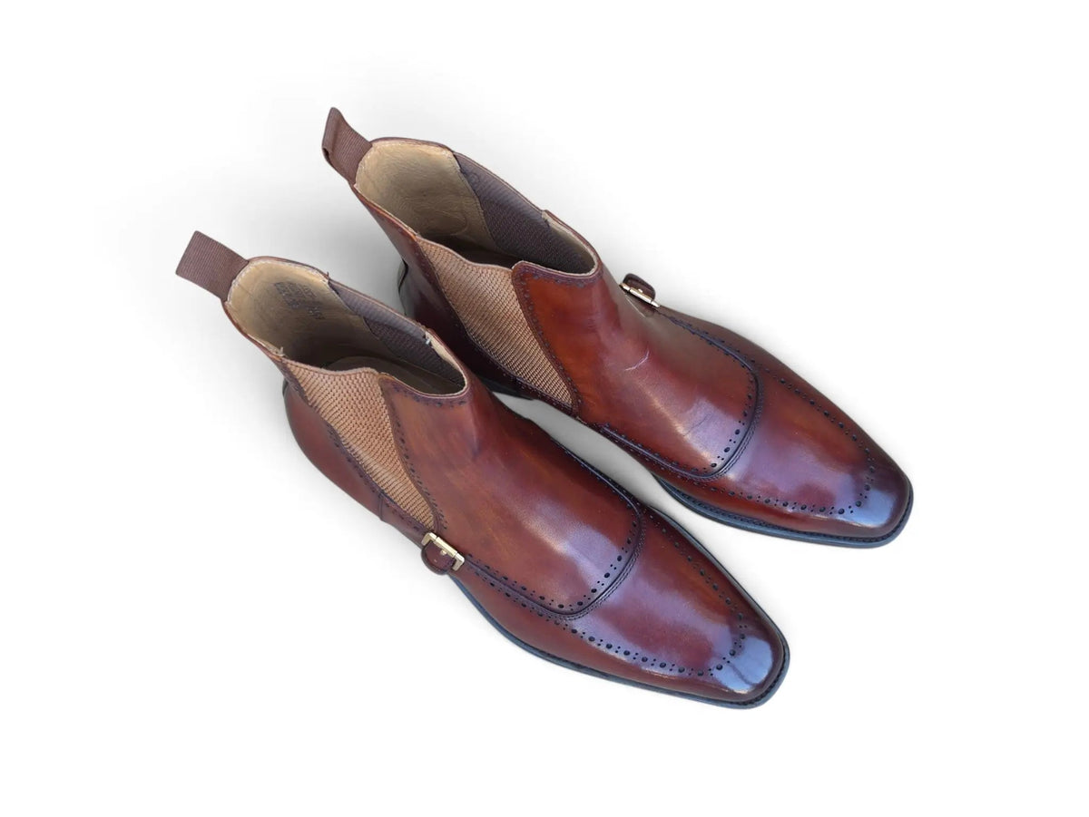Rocco Burnished Leather Chelsea Boot