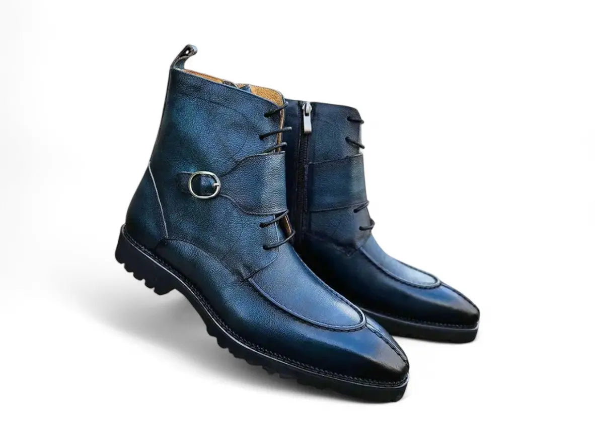 Rugged Split Toe Lace-up Boot