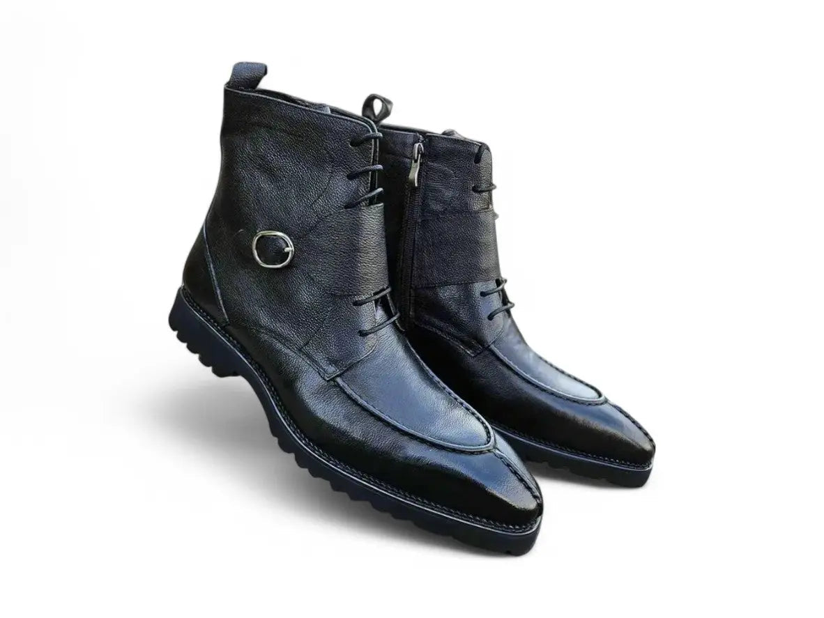 Rugged Split Toe Lace-up Boot