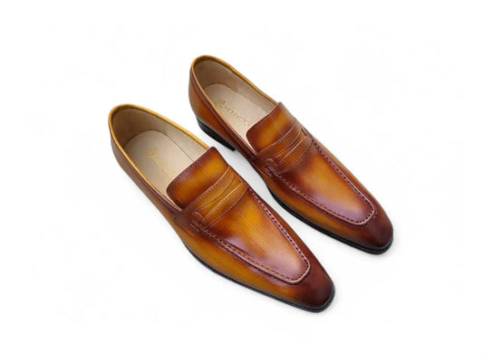 Signature Leather Penny Loafer Slip-on