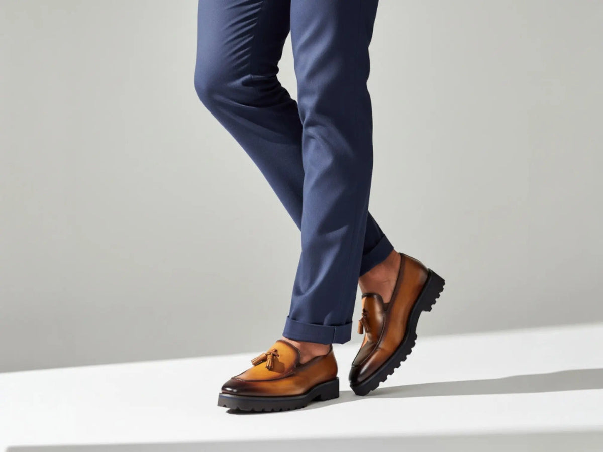 Tassel Loafer in Lug Sole
