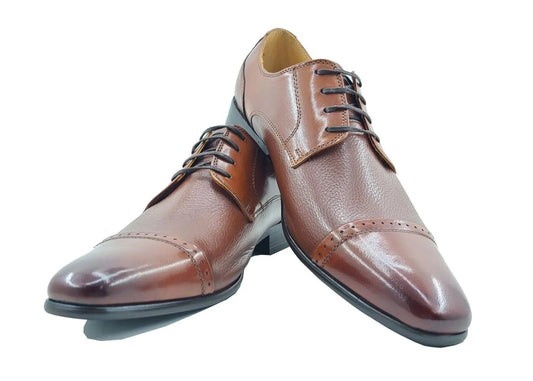 Textured Leather Blucher