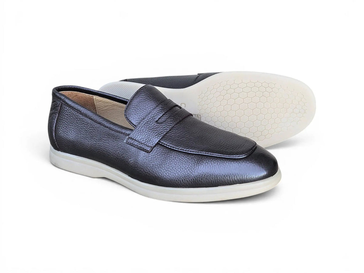 Tumble Calfskin Penny Loafer