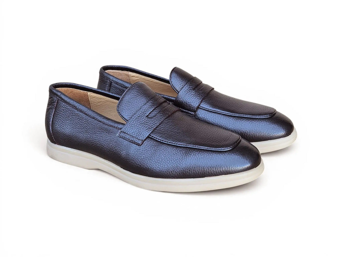 Tumble Calfskin Penny Loafer