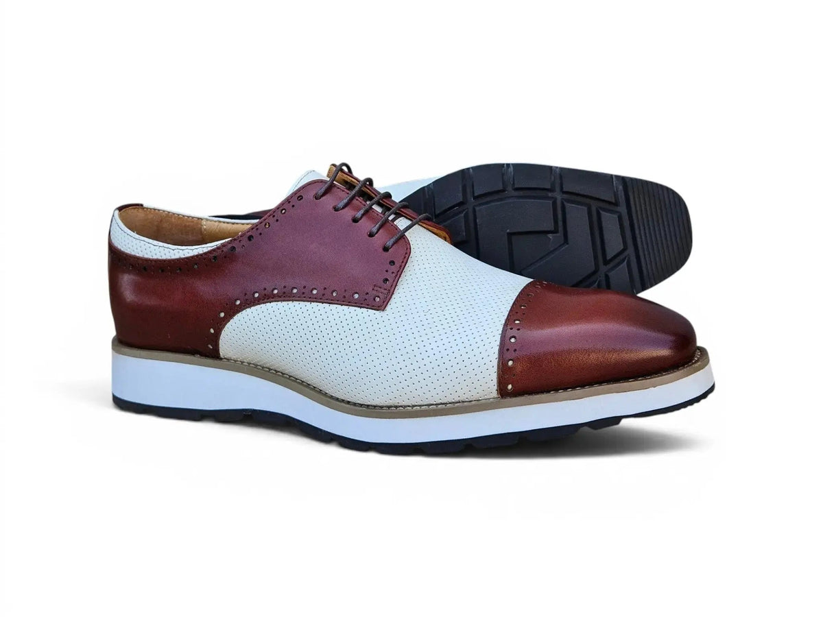 Two Tone Cap Toe Oxford
