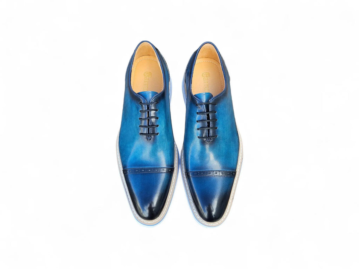 Two Tone Cap toe Calfskin Oxford
