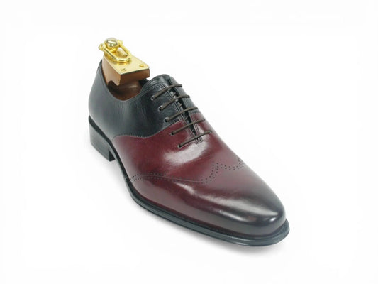 Two Tone Leather Lace-up Oxford