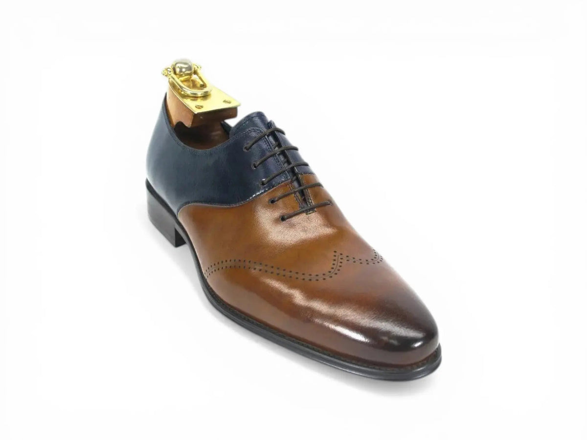Two Tone Leather Lace-up Oxford