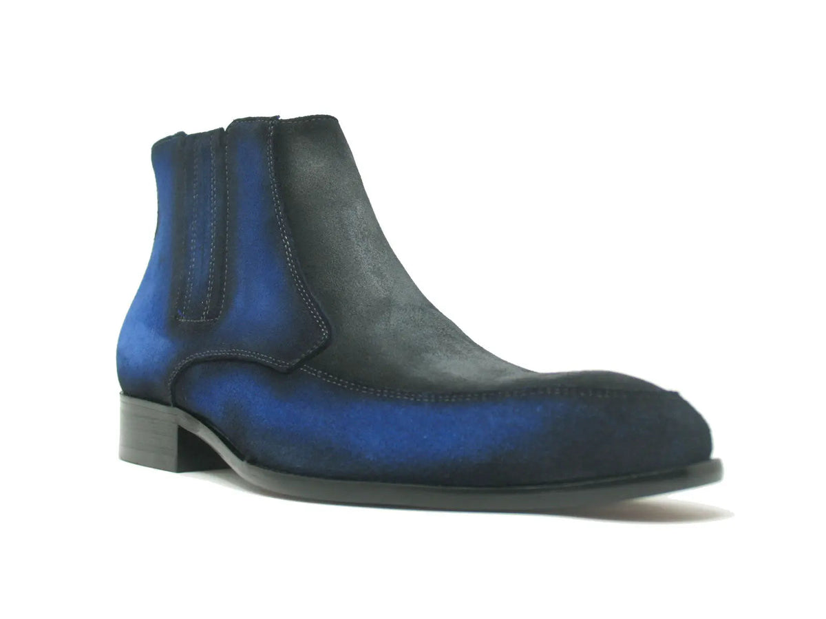 Two Tone Suede Chelsea Boots