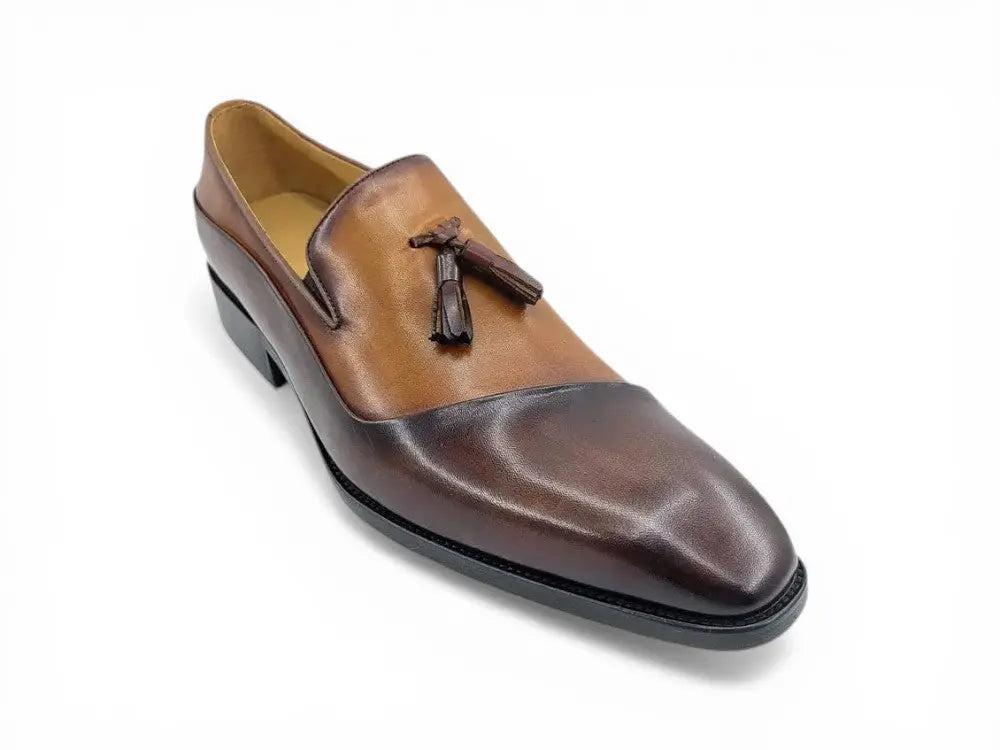 Two Tone Tassel Loafer