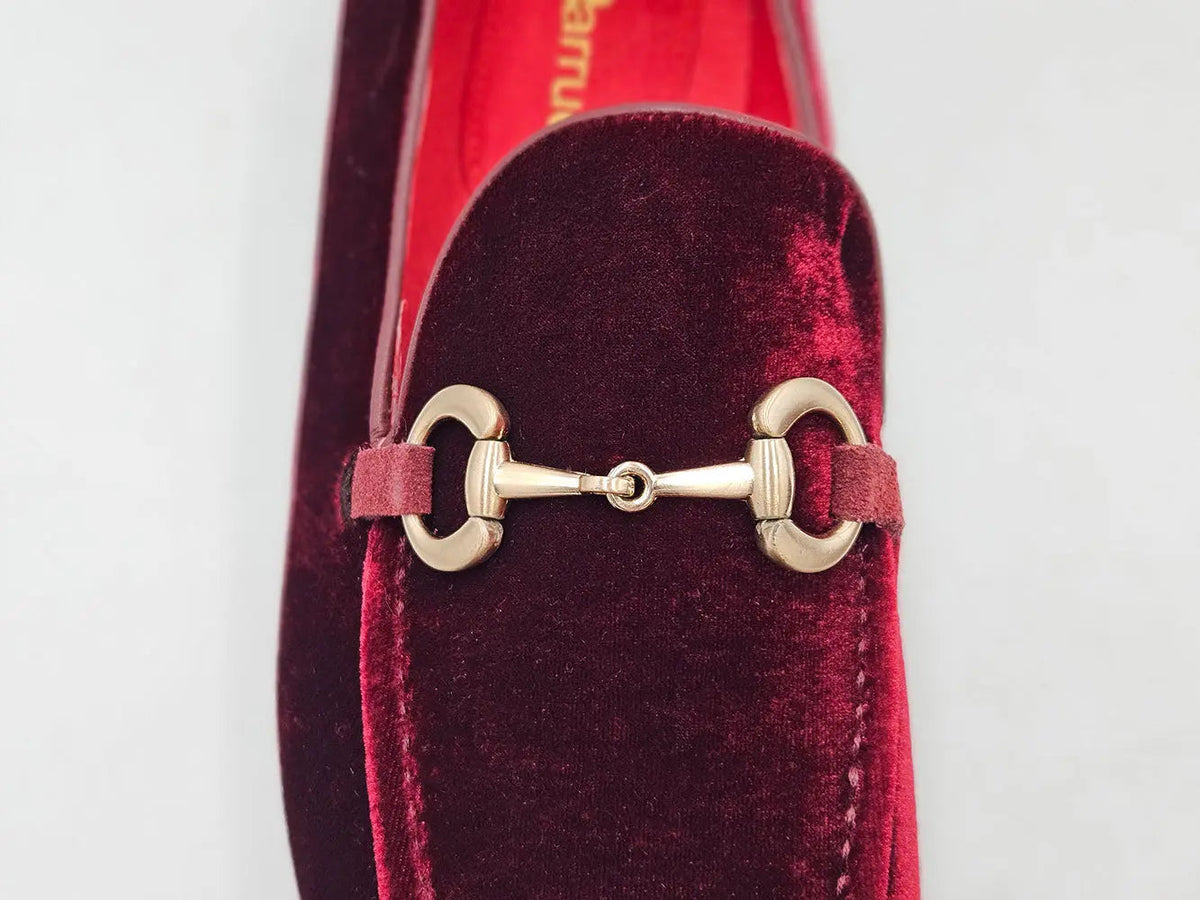 Velvet Buckle Loafer