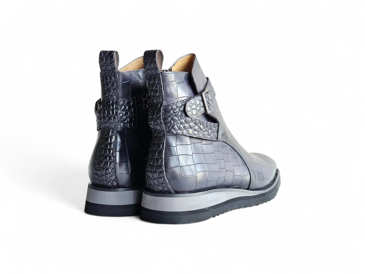 Vesper Cross Strap Buckle Boot
