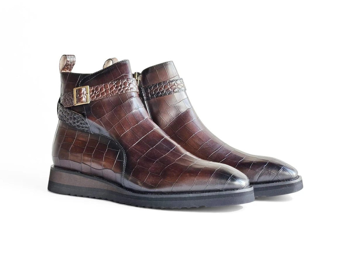 Vesper Cross Strap Buckle Boot
