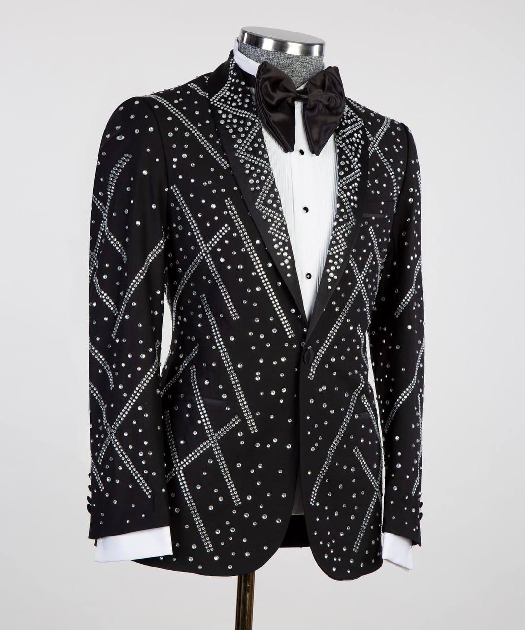 Sparkling Elegance Crystal Tuxedo – view 2