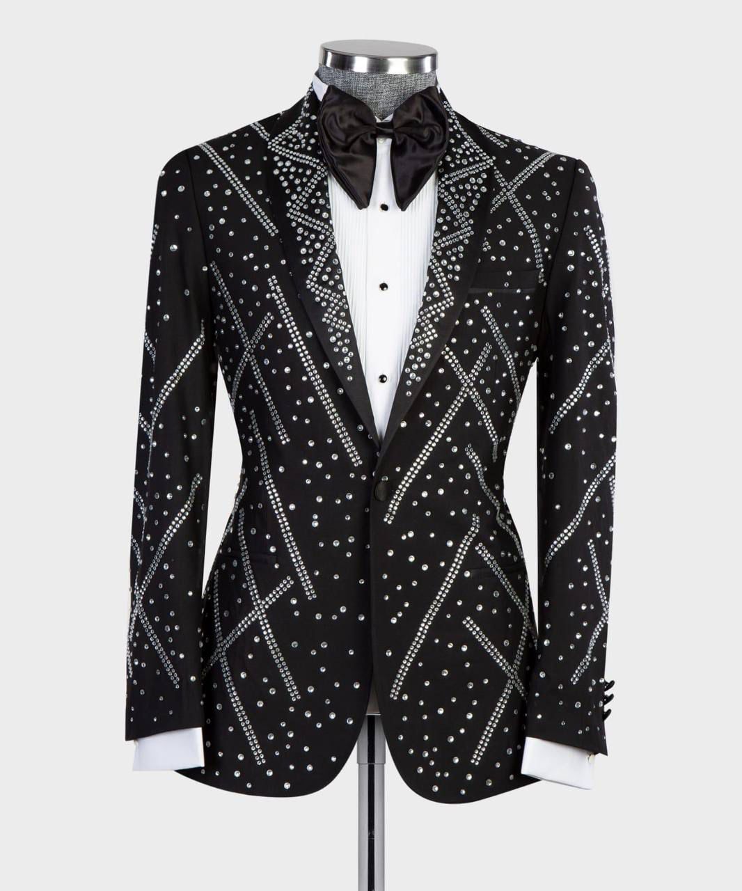 Sparkling Elegance Crystal Tuxedo – view 1