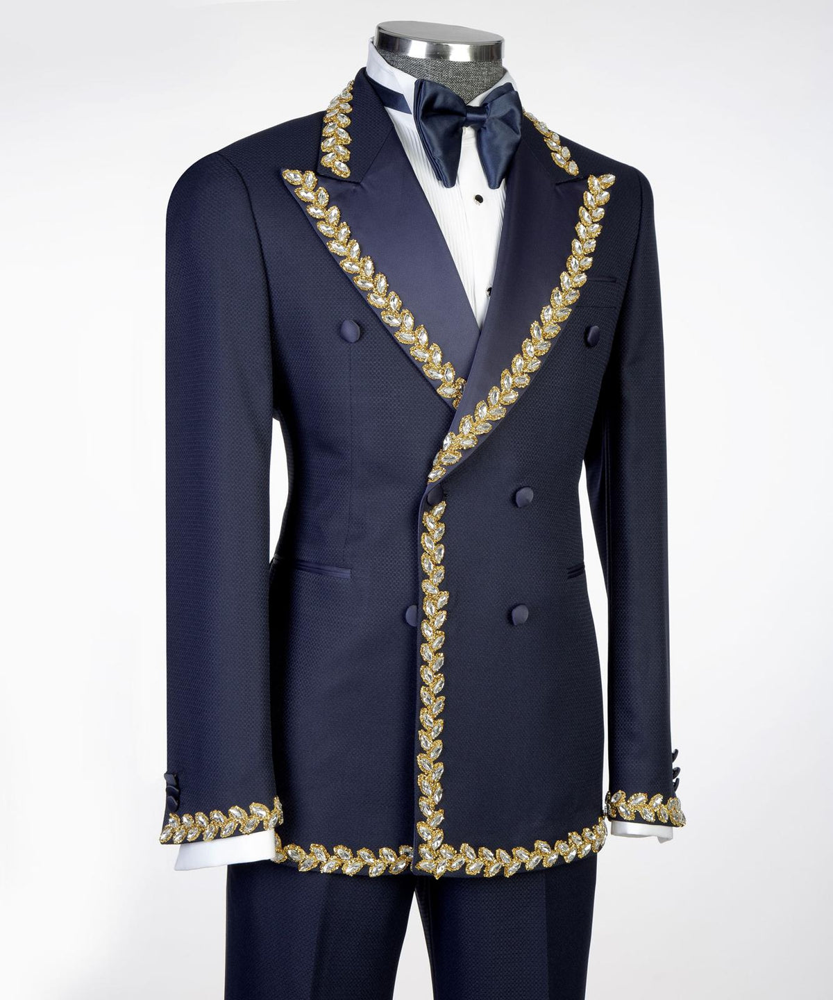 Jewelry Ornament Tuxedo – Navy Blue – view 2