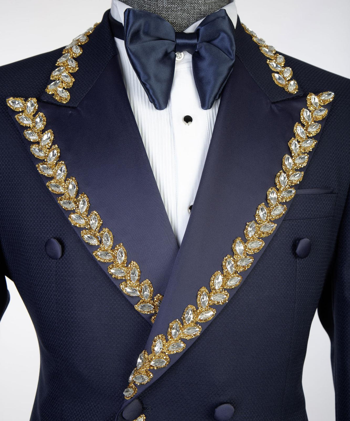 Jewelry Ornament Tuxedo – Navy Blue – view 3