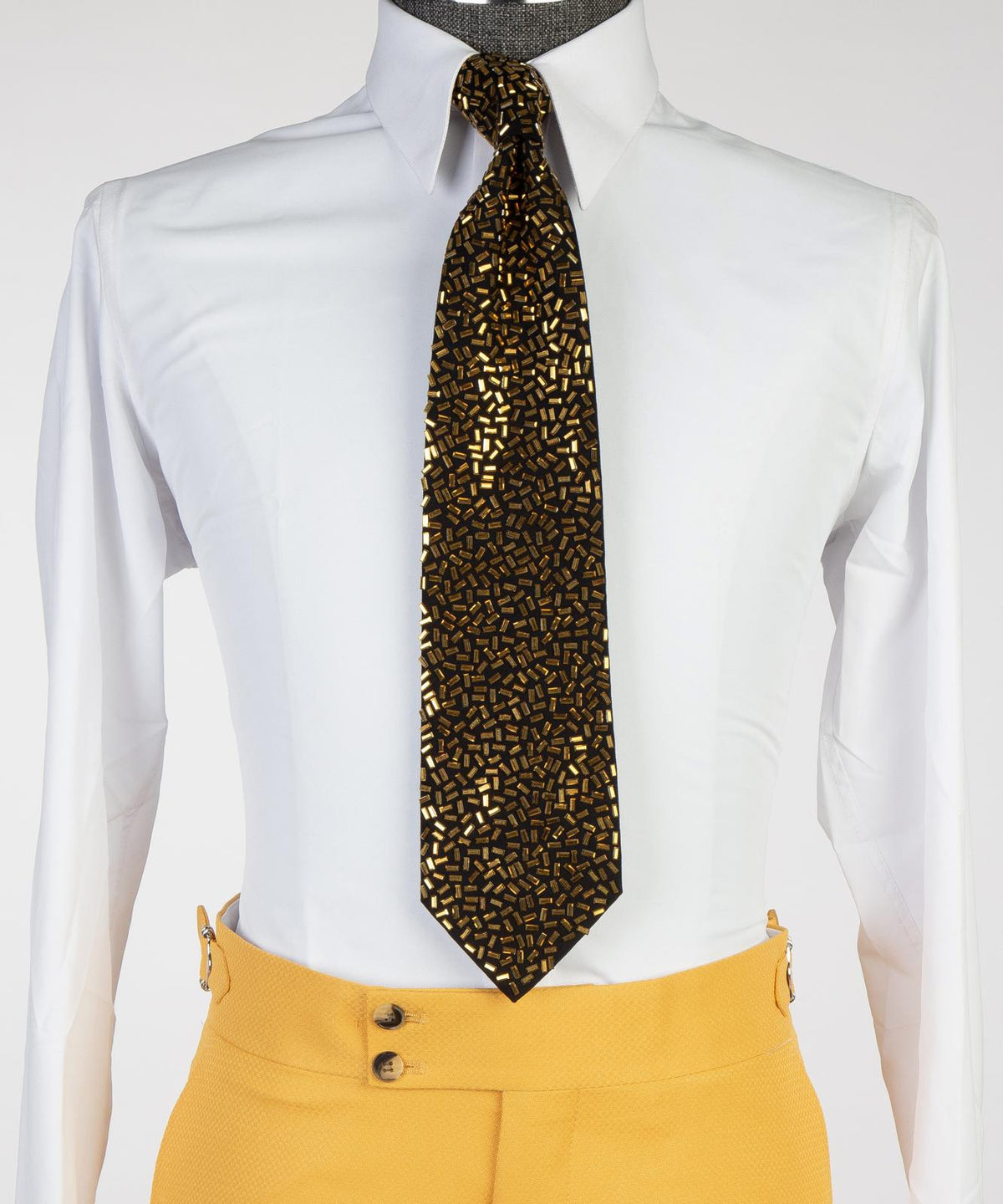 Golden Eclipse Crystal Tie – Limited Edition