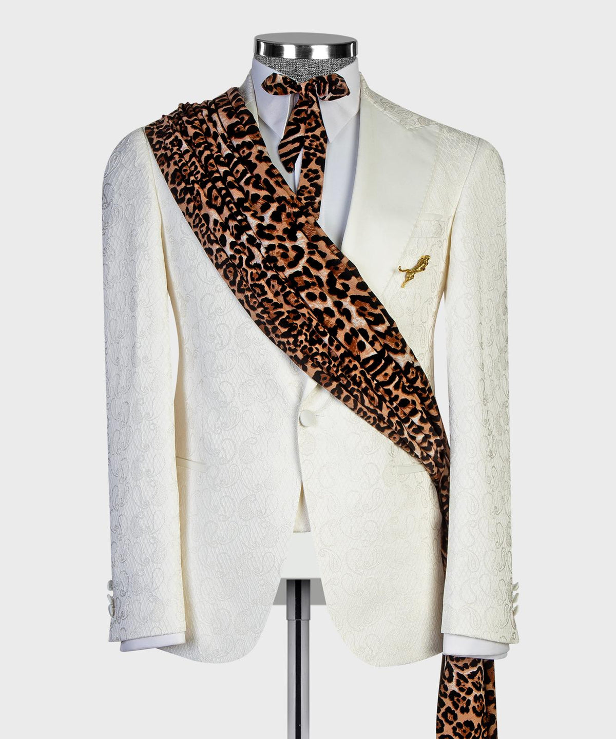 Ivory Leopard Couture Tuxedo – view 3
