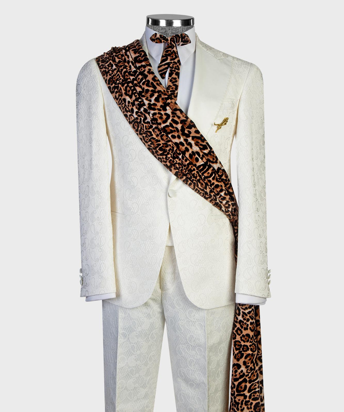 Ivory Leopard Couture Tuxedo – view 2