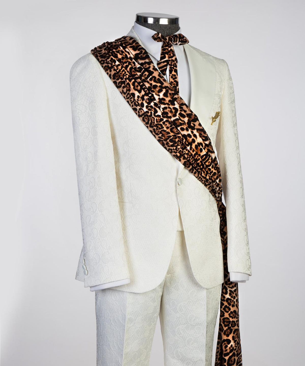 Ivory Leopard Couture Tuxedo – view 4