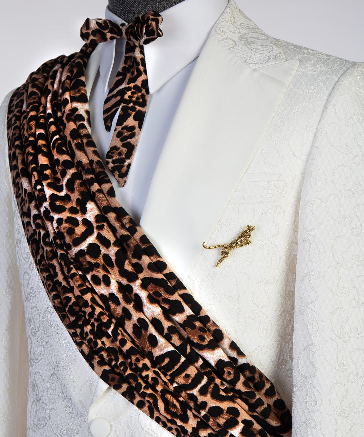 Ivory Leopard Couture Tuxedo – view 5