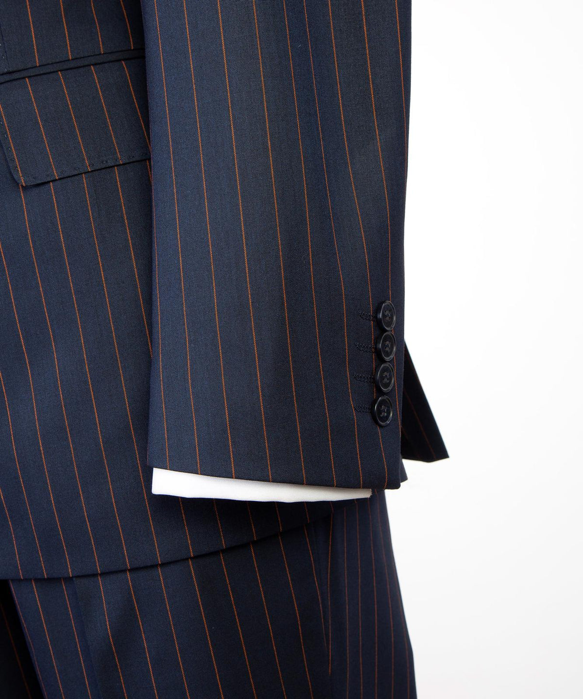 Prestige Collection Silver Grey Pinstripe Double-Breasted Suit product image 5