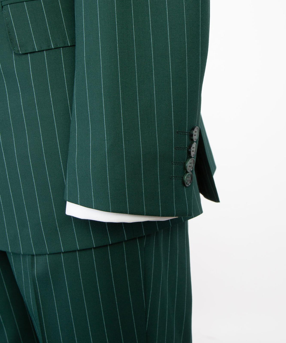 Prestige Collection Emerald Green Pinstripe Double-Breasted Suit product image 5