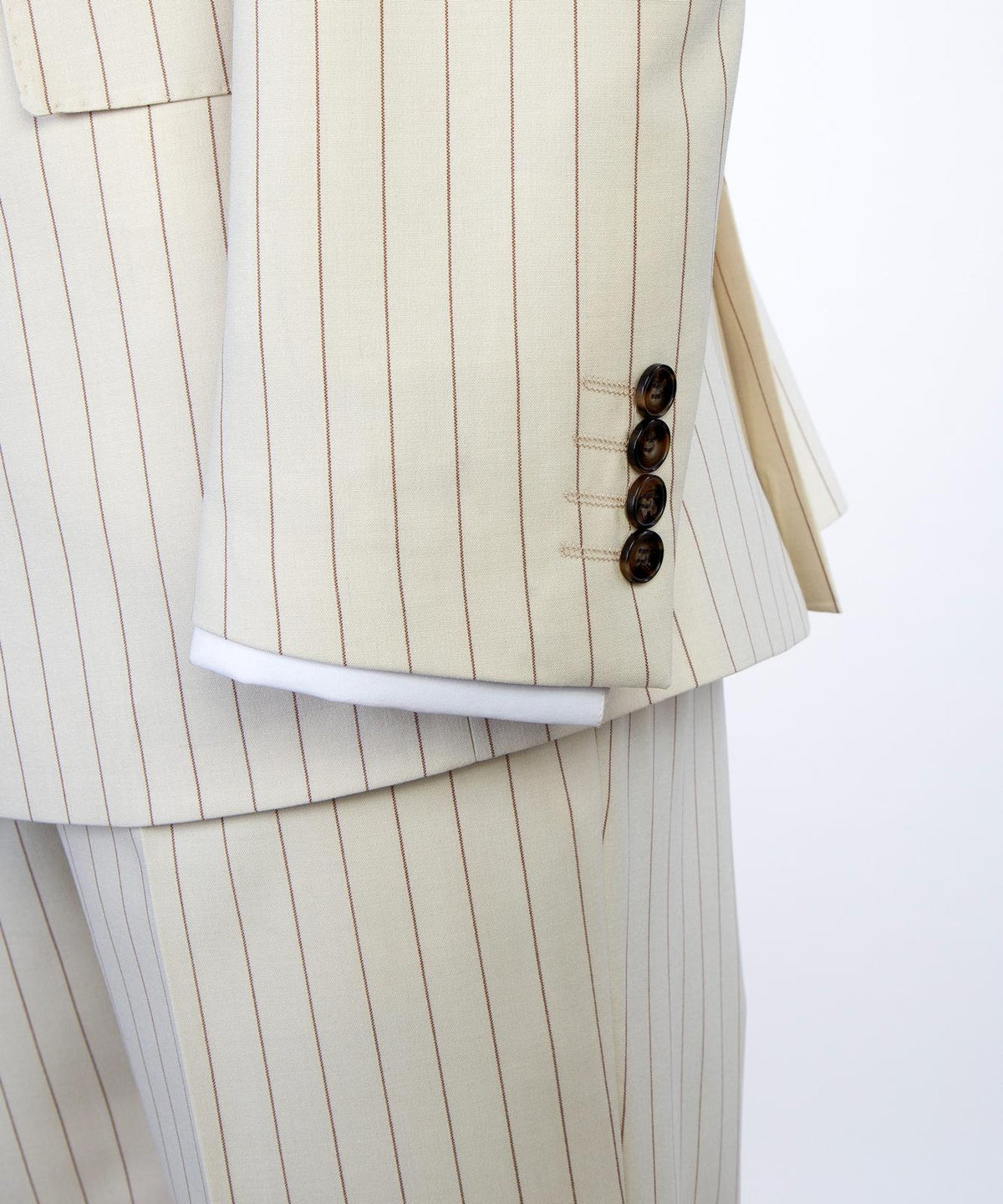 Prestige Collection Ivory Pinstripe Double-Breasted Suit product image 5
