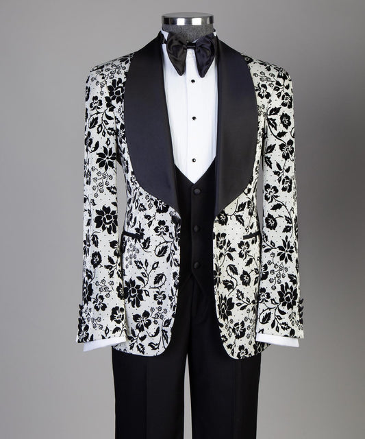 IVORY WHITE FLORAL TUXEDO product image 2