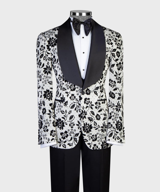IVORY WHITE FLORAL TUXEDO product image 1