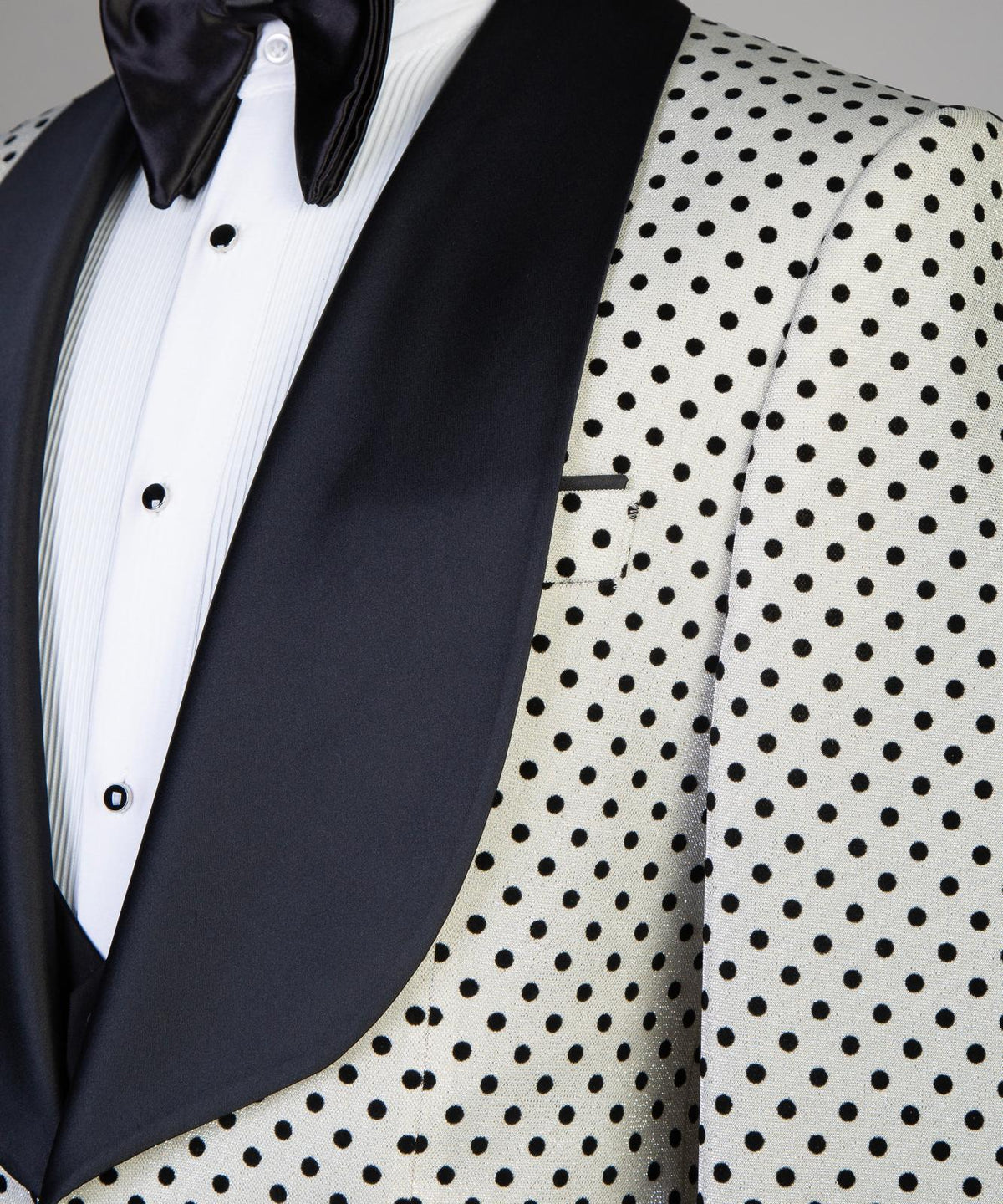IVORY WHITE POLKA DOT TUXEDO product image 5