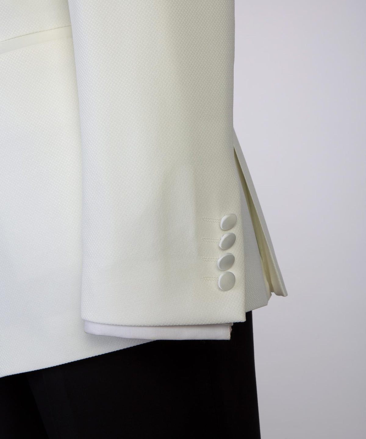 Asymmetric Satin Shawl Lapel Ivory Tuxedo product image 9