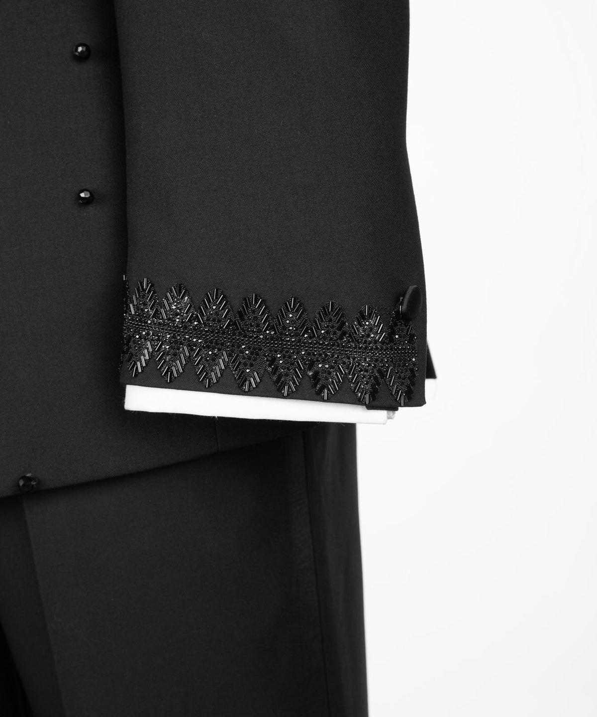 Embellished Satin Shawl Lapel Black Tuxedo product image 5