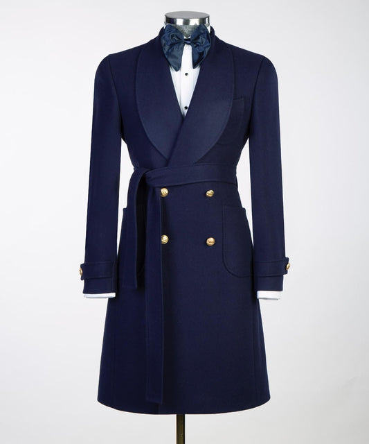 Shawl Collar Overcoat - 2