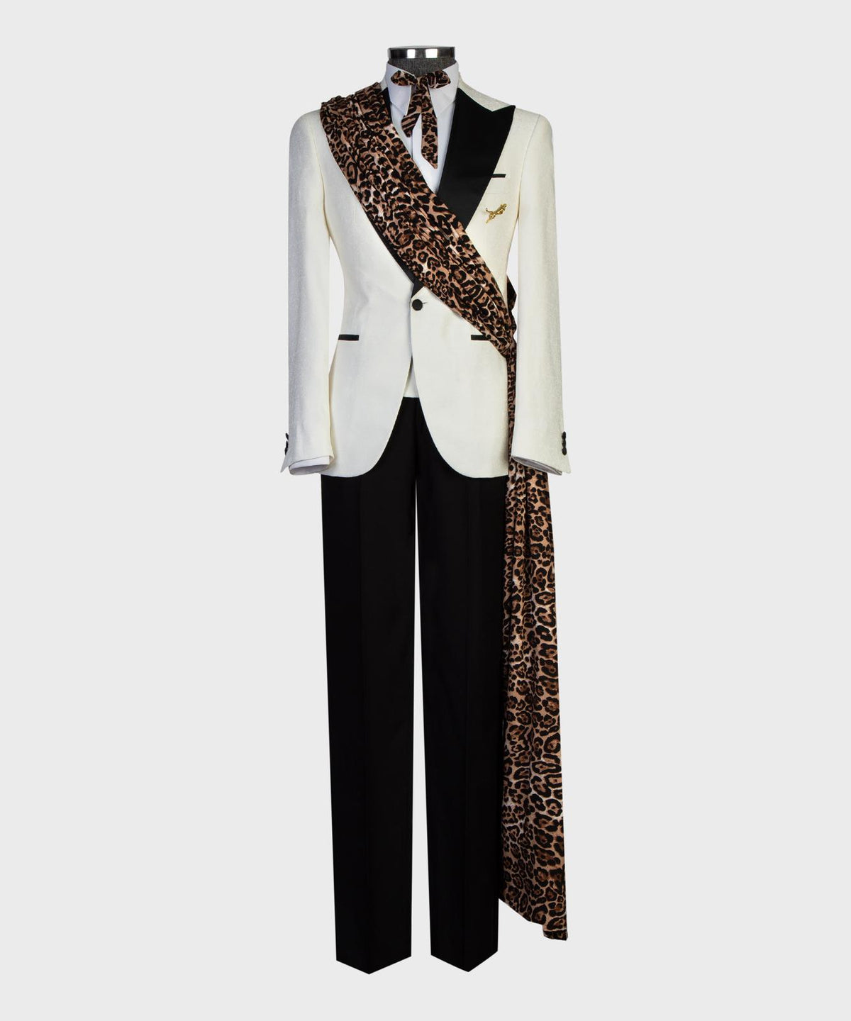 Ivory Leopard Statement Tuxedo