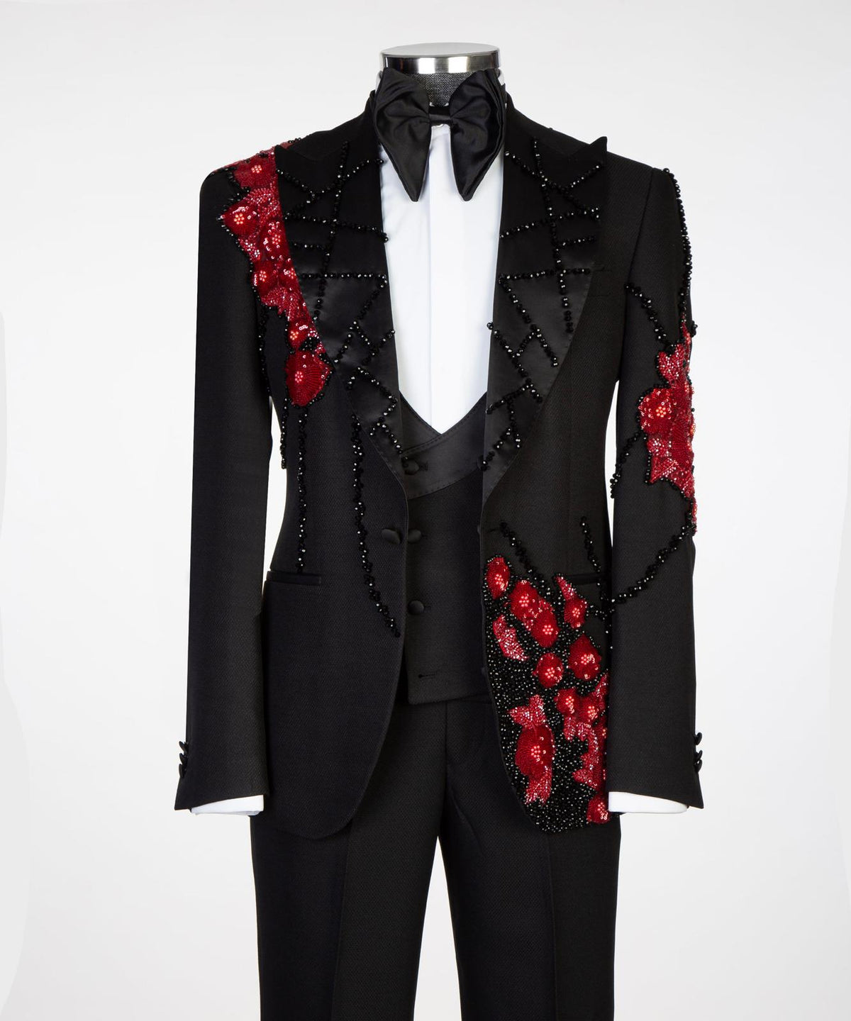 Midnight Bloom Embellished Tuxedo – Premium – view 2