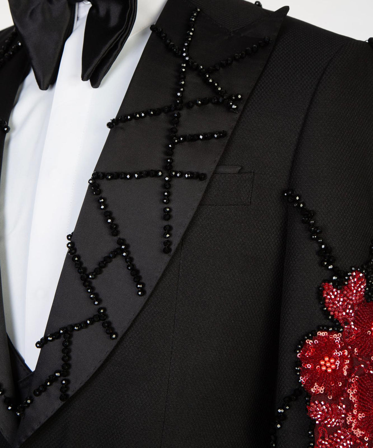 Midnight Bloom Embellished Tuxedo – Premium – view 5