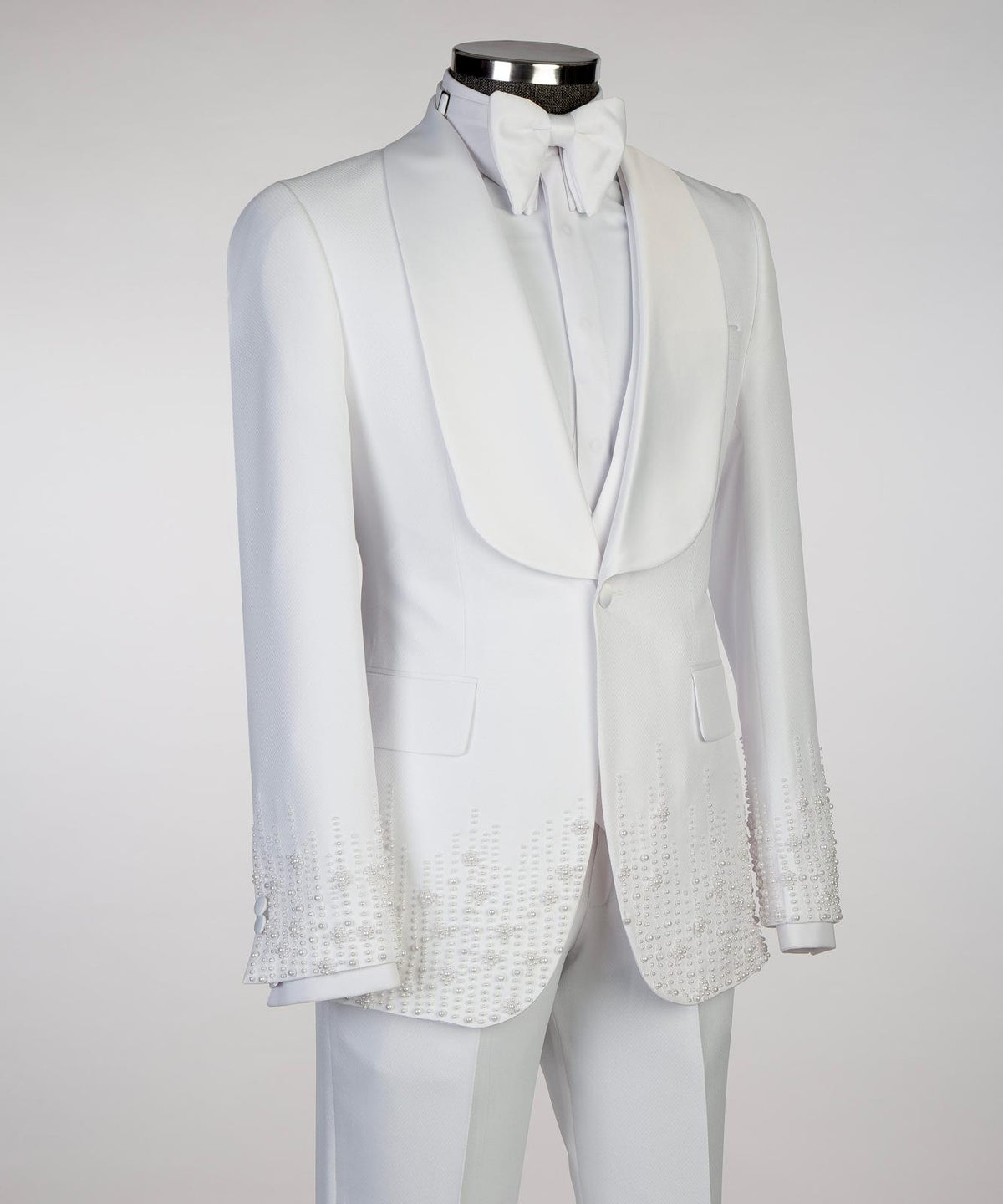 Elite Pearl Detail Wedding Tuxedo – view 2