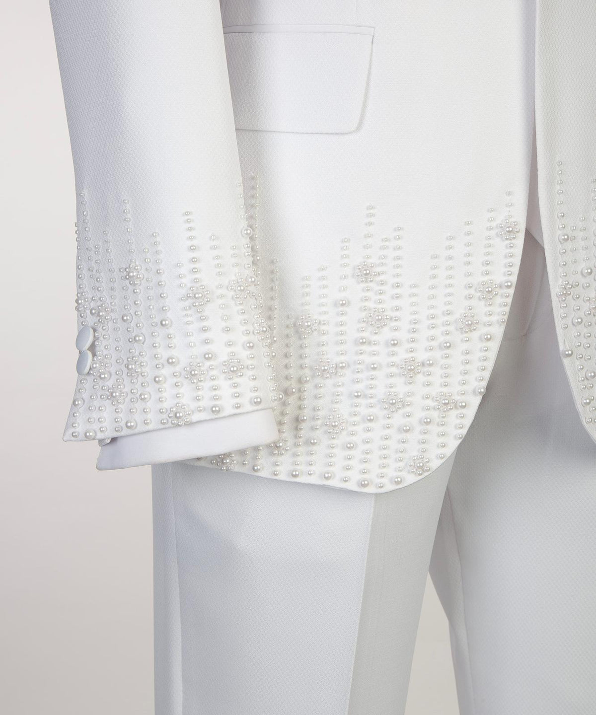 Elite Pearl Detail Wedding Tuxedo – view 3